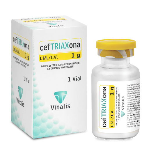 [7707236122171] CEFTRIAXONA  1G X 1 AMPOLLA I.V./I.M. (VITALIS)
