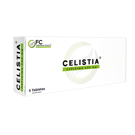 CELISTIA (CEFIXIMA) 400MG X 5 TABLETAS (FC PHARMA)