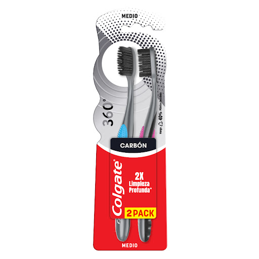 CEPILLO DENTAL COLGATE 360 ANTIBACTERIAL 2 PACK (COLGATE)