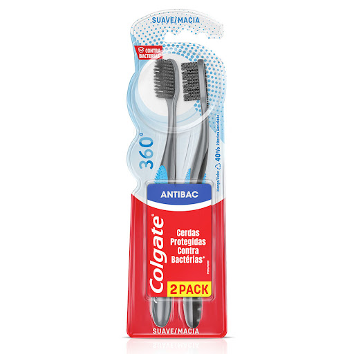 [7509546065465] CEPILLO DENTAL COLGATE 360 ANTIBACTERIAL 2 PACK (COLGATE)