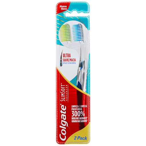 [7891024064313] CEPILLO DENTAL SLIM SOFT 2 UNIDADES (COLGATE-PALMOLIVE)
