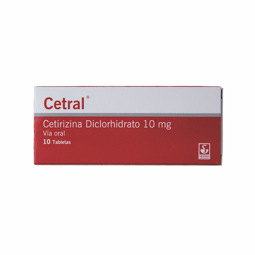 CETRAL (CETIRIZINA) 10MG X 10 TABLETAS (MEYER)