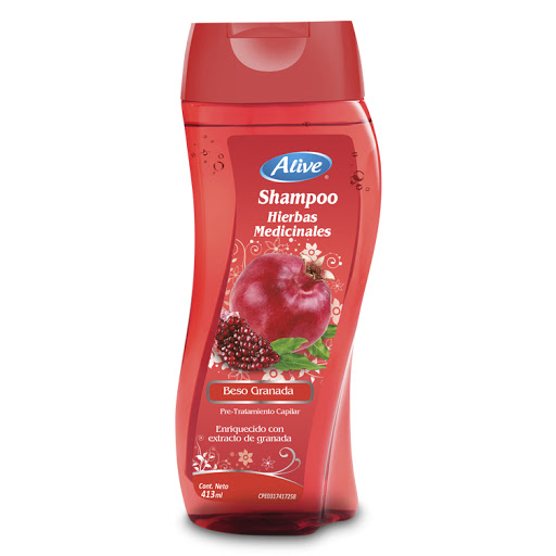 CHAMPU  HERBAL BESO GRANADA 413 ML (ALIVE)