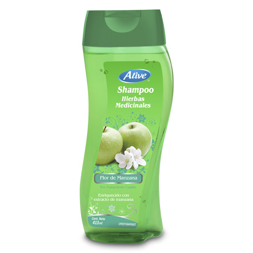 [8522429933032] CHAMPU  HERBAL FLOR DE MANZANA  413ML   (ALIVE)