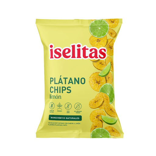 [40232549380] CHIPS DE PLATANO CON LIMON 300 GR (ISELITAS)