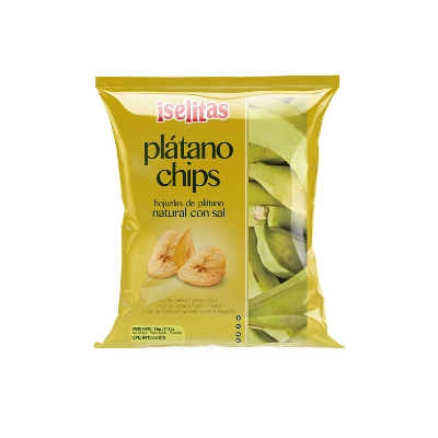 CHIPS DE PLATANO CON SAL 34GR (ISELITAS)