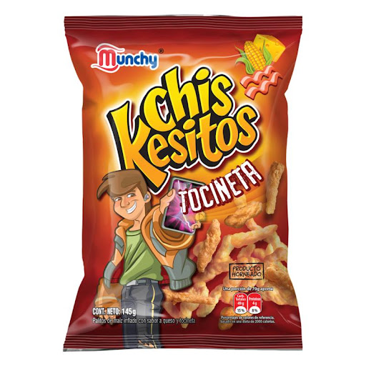 CHISKESITOS TOCINETA 145GR (MUNCHY)