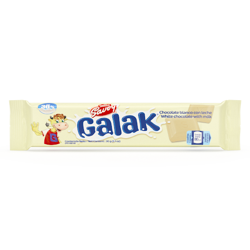 CHOCOLATE BLANCO GALAK 30G (GALAK)