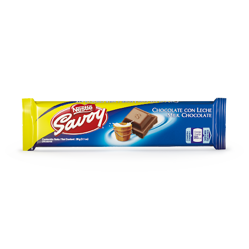 CHOCOLATE C/LECHE 30GR (SAVOY)