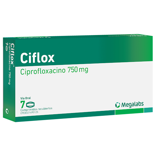 CIFLOX (CIPROFLOXACINA) 750MG X 7 TABLETAS (MEGALABS)