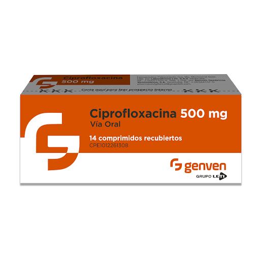 CIPROFLOXACINA  500MG X 14 COMPRIMIDOS RECUBIERTOS (GENVEN)