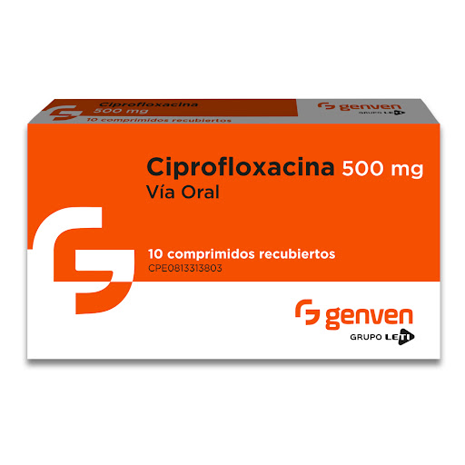 [7591585573667] CIPROFLOXACINA 500MG X 10 TABLETAS (GENVEN)