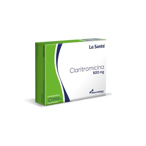 [7703763660131] CLARITROMICINA  500MG X 10 TABLETAS (LA SANTE)