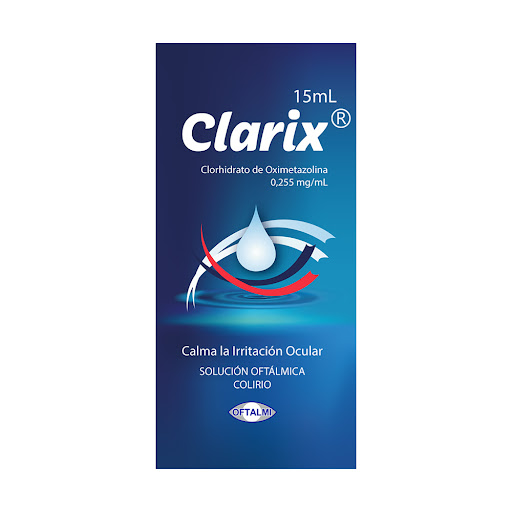 CLARIX (CLORHIDRATO DE OXIMETAZOLINA) 0.12MG X 15ML GOTAS OFTALMICAS (OFTALMI)