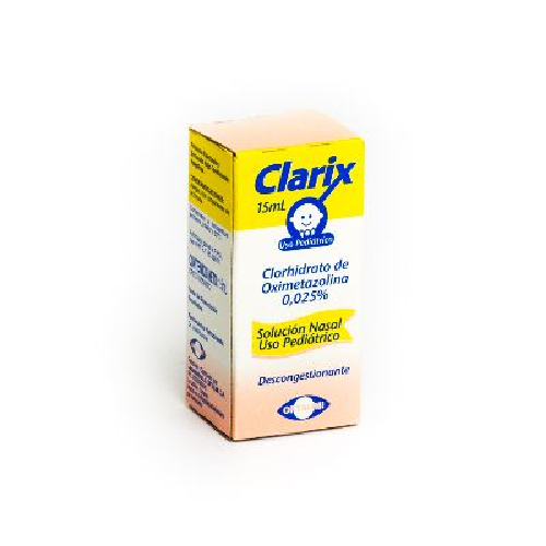 CLARIX PEDIATRICO (CLORHIDRATO DE OXIMETAZOLINA) 0.025´% X 15ML GOTAS NASALES (OFTALMI)