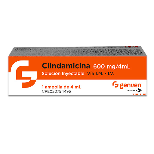 CLINDAMICINA  600MG/4ML X 1 AMPOLLA (GENVEN)
