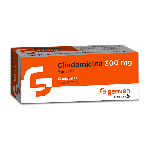[7591585273017] CLINDAMICINA (GENVEN) 300MG X 16 CAPSULAS