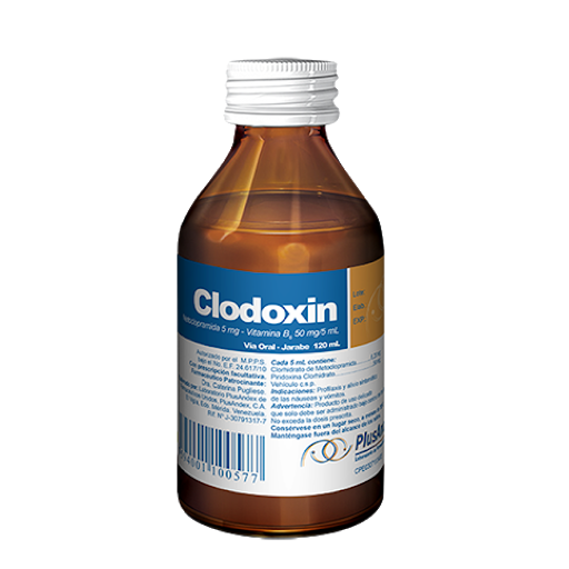 CLODOXIN (METOCLOPRAMIDA) 5MG/ML X 120ML JARABE (PLUSANDEX)