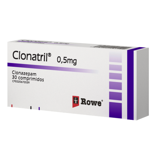 CLONATRIL (CLONAZEPAM) 0.5MG X 30 COMPRIMIDOS (MEGALABS)