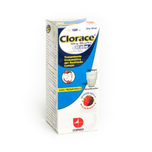 [7591818716700] CLORACE (ACETAMINOFEN – CLORFENIRAMINA) 125MG-0.5MG/5ML X 120ML JARABE (COFASA)