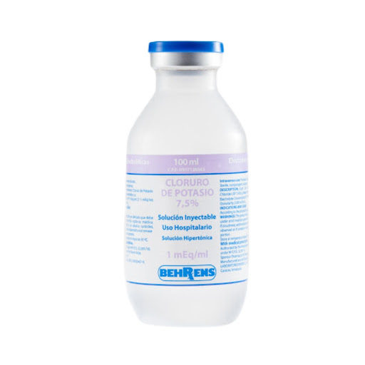 CLORURO DE POTASIO  7.5´% X 100ML SOLUCION INYECTABLE (BEHRENS)