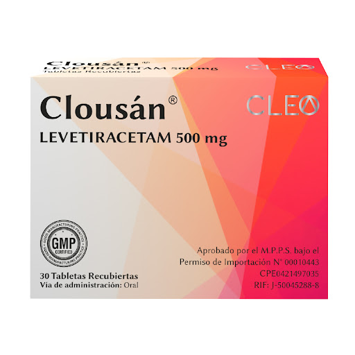 CLOUSAN (LEVETIRACETAM) 500MG X 30 TAB (GMP)