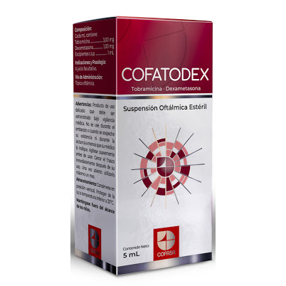COFATODEX (TOBRAMICINA - DEXAMETAZONA) 3MG-1MG X 5ML GOTAS OFTALMICA (COFASA)