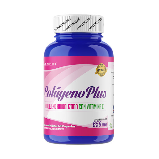 [7596526000028] COLAGENO PLUS (COLAGENO - VITAMINA C) 650MG X 50 CAPSULAS (NATYRLIFES)