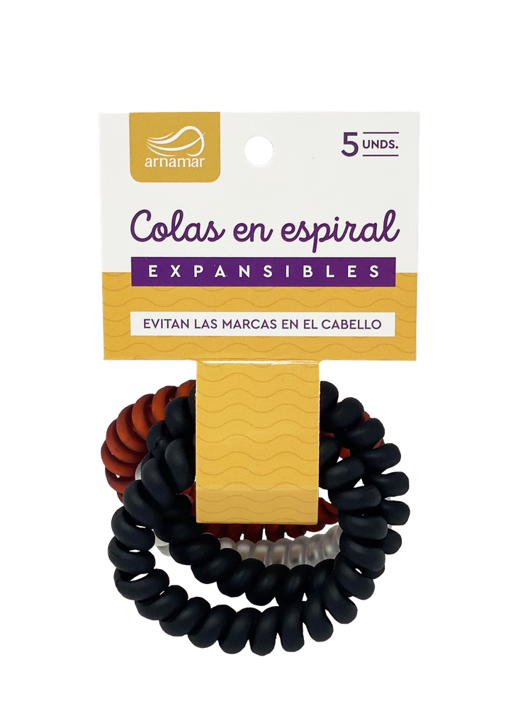 COLAS EN ESPIRAL EXPANSIBLES 5 UNIDADES (ARNAMAR)