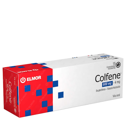 [7591062900900] COLFENE (IBUPROFENO-TIOCOLCHICOSIDO)  600MG-4MG X 15 COMPRIMIDOS (ELMOR)