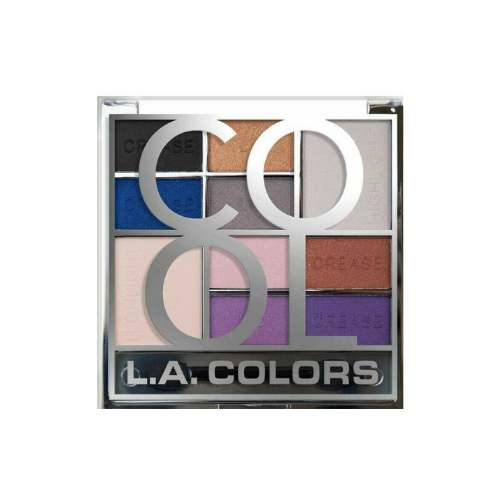 COLOR BLOCK EYESHADOW – PALETA DE SOMBRA DE OJOS GLAM  (L.A. COLORS)