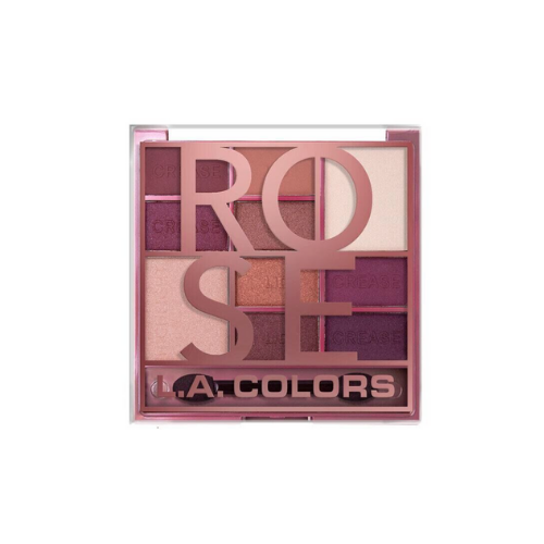 COLOR BLOCK EYESHADOW – PALETA DE SOMBRA DE OJOS ROSE  (L.A. COLORS)