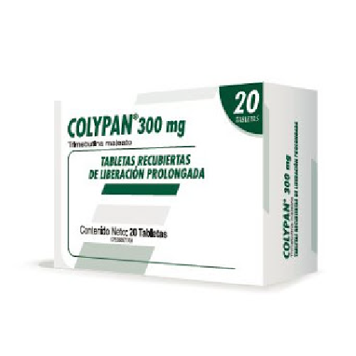 [7591821902534] COLYPAN (TRIMEBUTINA) 300MG X 20 TABLETAS (FARMA)