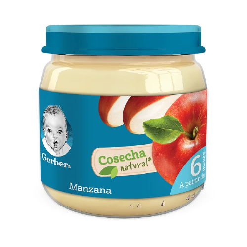 COMPOTA MANZANA SIN AZÚCAR 113GR (GERBER)