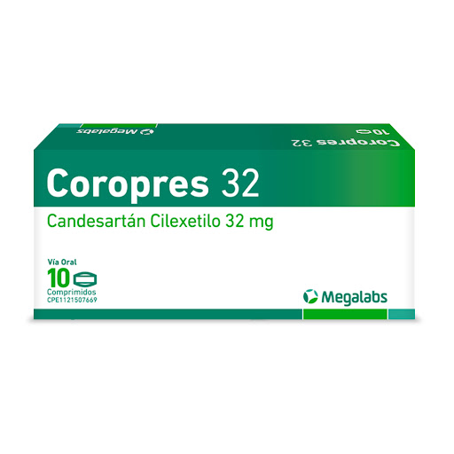 COROPRES (CANDESARTAN) 32 MG X 10 COMPRIMIDOS (MEGALABS)