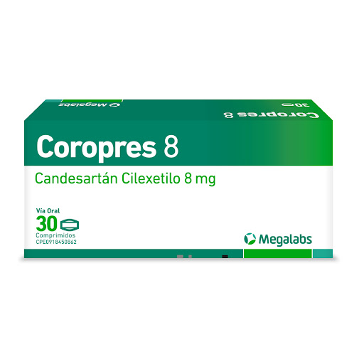 [7591619520339] COROPRES (CANDESARTAN) 8MG X 30 COMPRIMIDOS (MEGALABS)