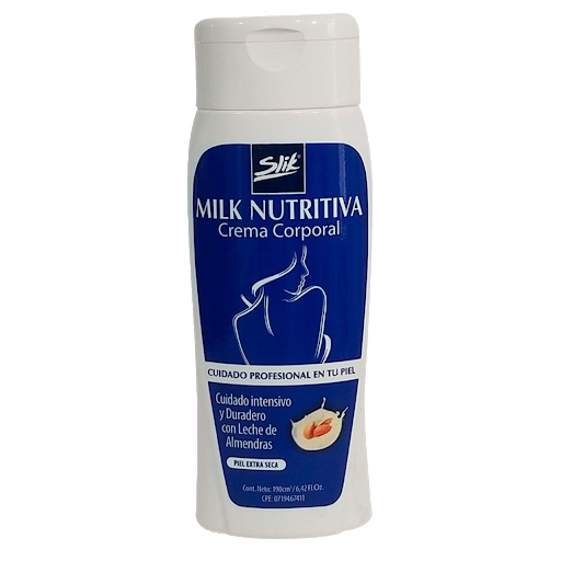 [7592943911619] CREMA CORPORAL MILK NUTRITIVA 190CC (SLIK)