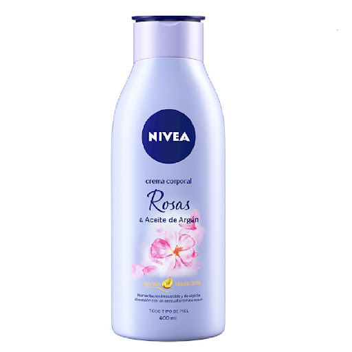 [7501054549147] CREMA CORPORAL ROSAS & ACEITE DE ARGAN 400ML (NIVEA)