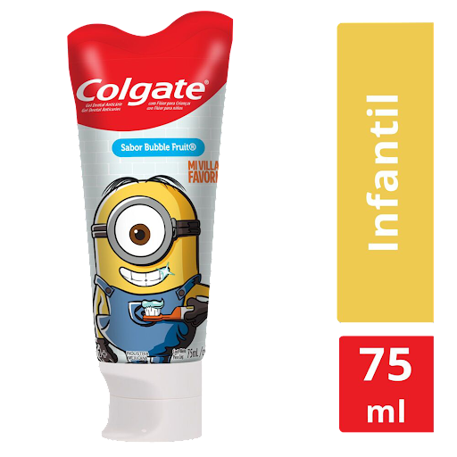 CREMA DENTAL MINIONS (SABOR A BUBBLE FRUIT) 75ML (COLGATE-PALMOLIVE)
