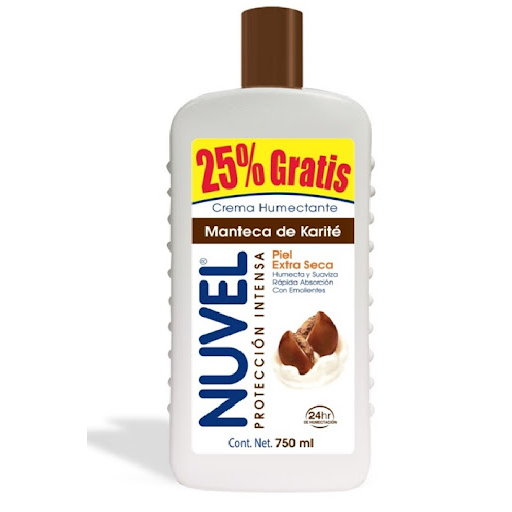 CREMA HUMECTANTE PIEL EXTRA SECA MANTECA DE KARITE X 750 ML (NUVEL)