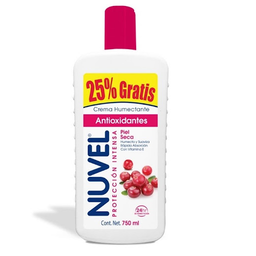 CREMA HUMECTANTE PIEL SECA  ANTIOXIDANTES X 750 ML (NUVEL)