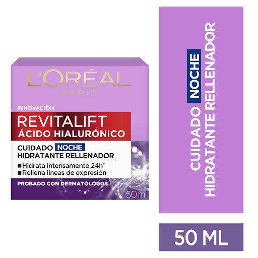 [7509552840339] CREMA REVITALIF CON ACIDO HIALURONICO NOCHE 50ML (L'OREAL)