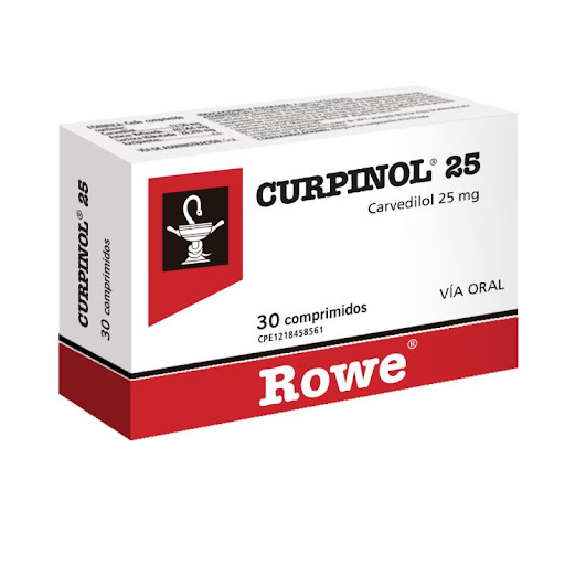 [7591955558225] CURPINOL (CARVEDILOL) 25MG X 30 COMPRIMIDOS (MEGALABS)