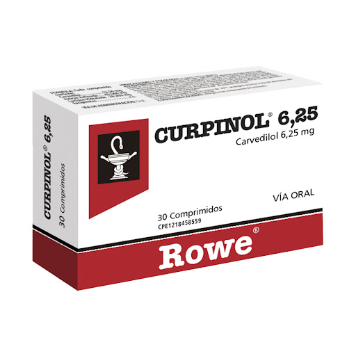 CURPINOL (CARVEDILOL) 6.25MG X 30 COMPRIMIDOS (MEGALABS)