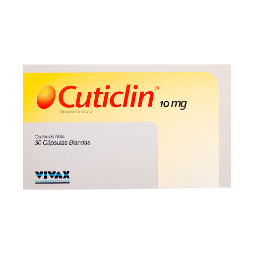[7592432005508] CUTICLIN 10MG CAPSULAS X 30  (ISOTRETINOINA) 10MG X 30 CAPSULAS (VIVAX)