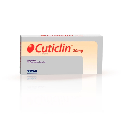 [7592432005515] CUTICLIN 20MG CAPSULAS X 30  (ISOTRETINOINA) 20MG X 30 CAPSULAS (VIVAX)