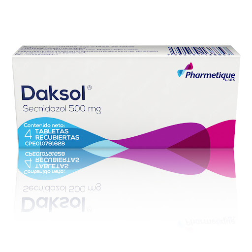 [7592454138857] DAKSOL (SECNIDAZOL) 500MG X 4 TABLETAS (LA SANTE)
