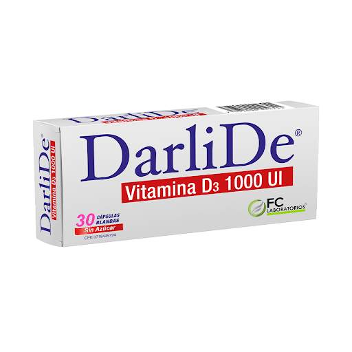 [7593090002311] DARLIDE (VITAMINA D) 1000UI X 30 CAPSULAS (FC PHARMA)