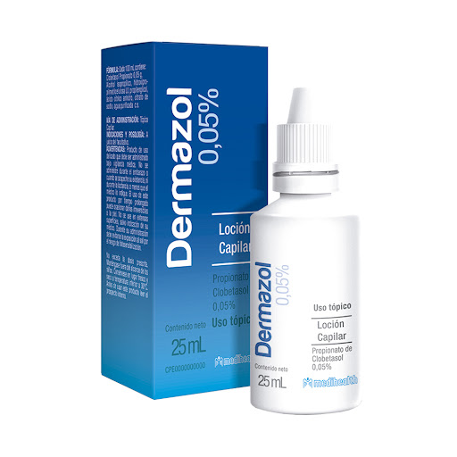 DERMAZOL LOCION CAPILAR (PROPIONATO DE CLOBETASOL) 0.05% X 25ML (MEGALABS)