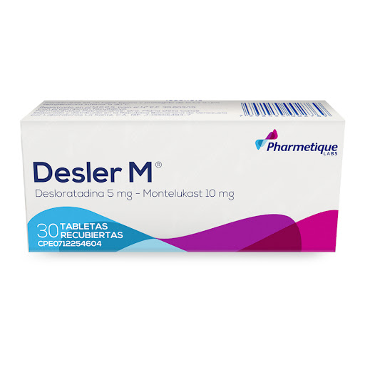 [7592454002769] DESLER M (DESLORATADINA - MONTELUKAST) 5MG-10MG X 30 TABLETAS (LA SANTE)
